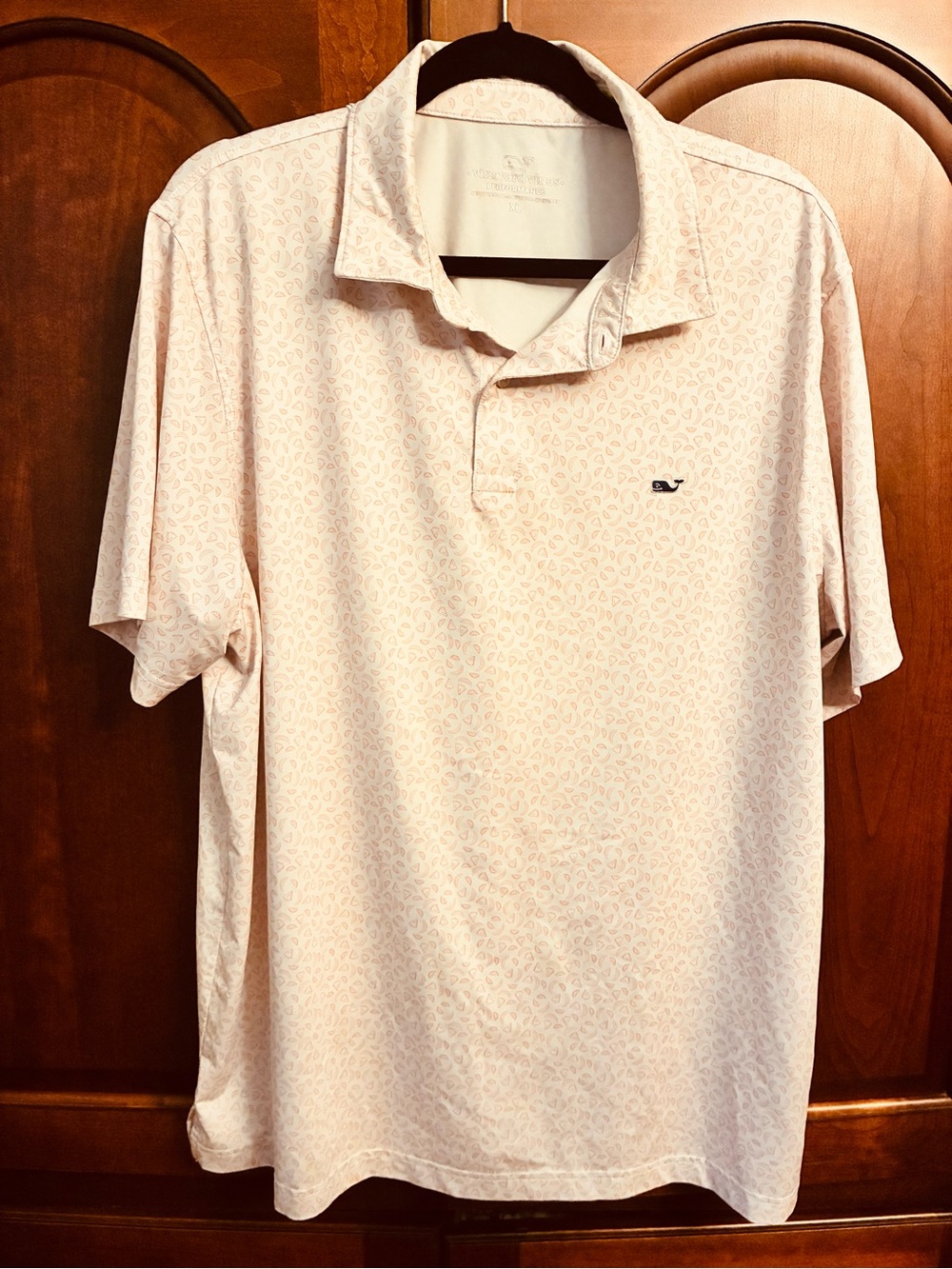 Vineyard Vines On-The-Go Sankaty Polo Men XL Peach